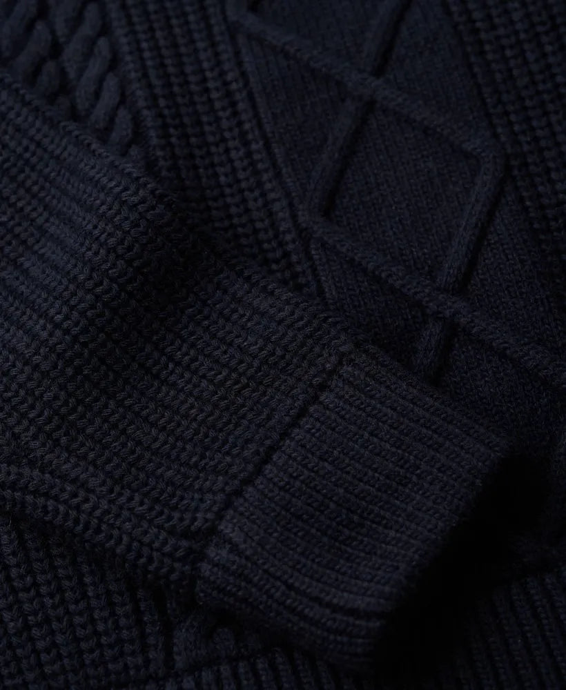 The Merchant Store - Cable Roll Neck Jumper