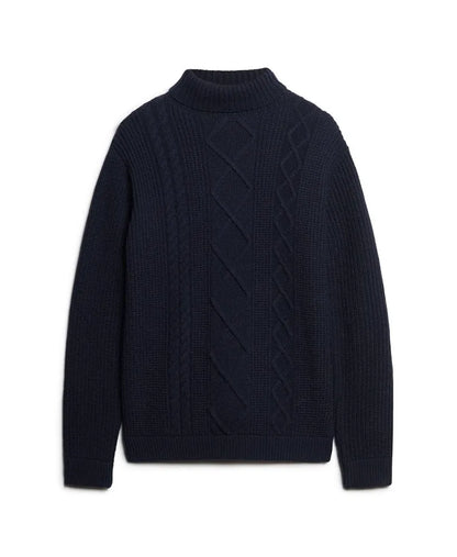 The Merchant Store - Cable Roll Neck Jumper