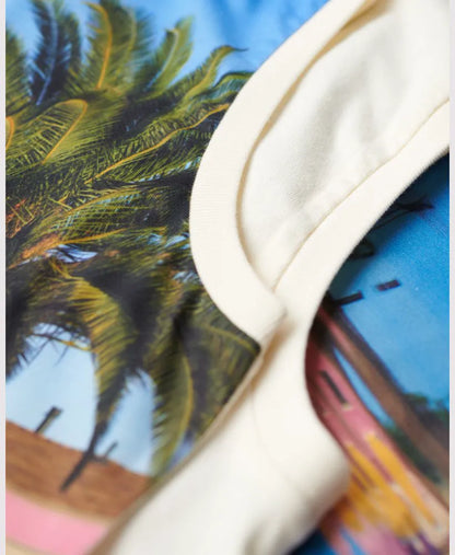 Palm Blue AOP