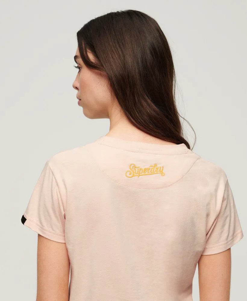 Tattoo Embroidered Fitted T-Shirt