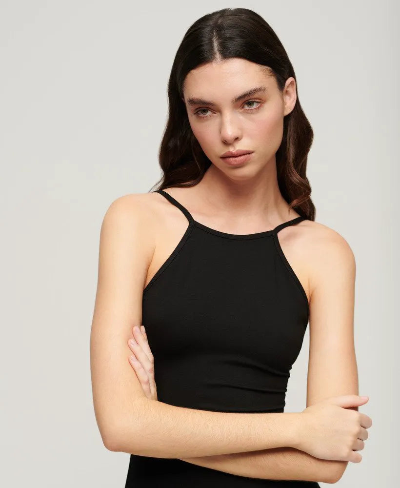 Jersey Lace Back Midi Dress