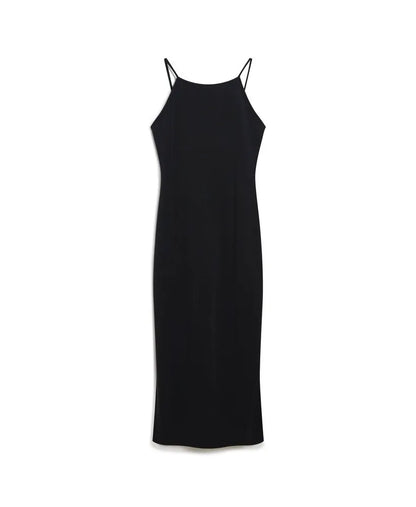 Jersey Lace Back Midi Dress