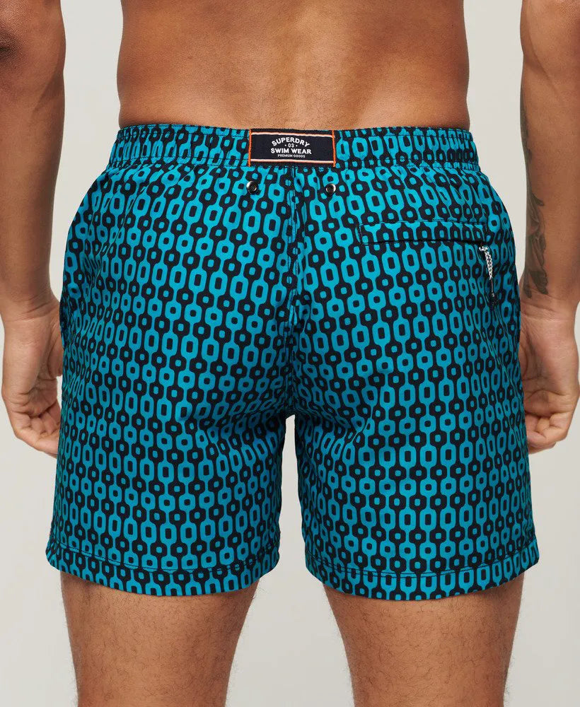 Navy Geo Print