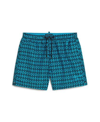 Navy Geo Print