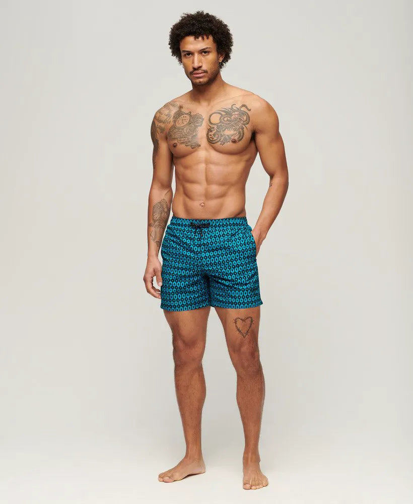 Navy Geo Print