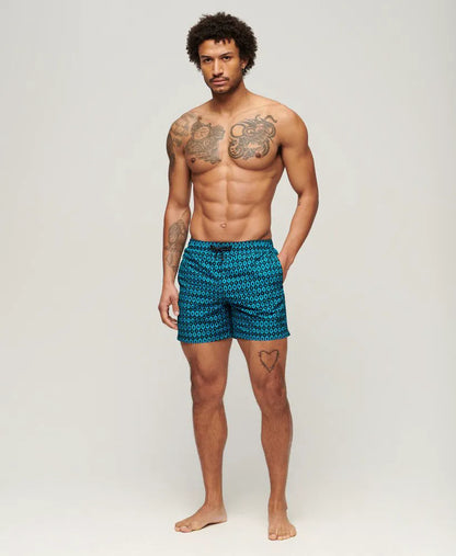 Navy Geo Print