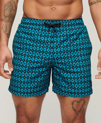 Navy Geo Print