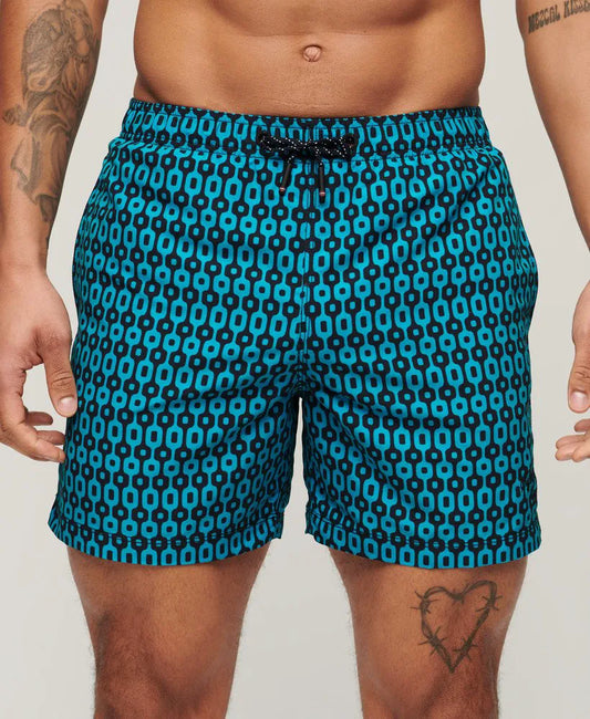 Navy Geo Print
