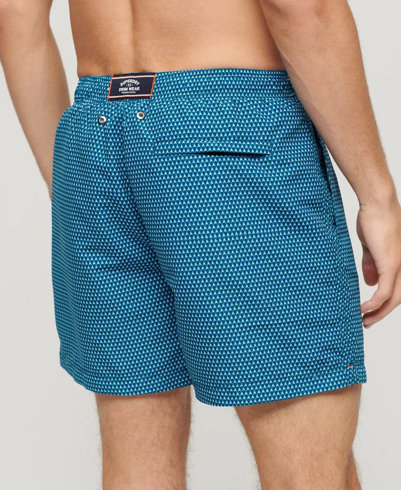 Blue Geo Print