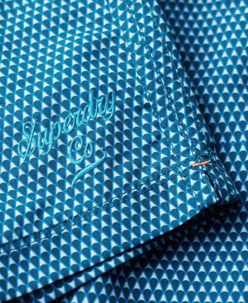 Blue Geo Print