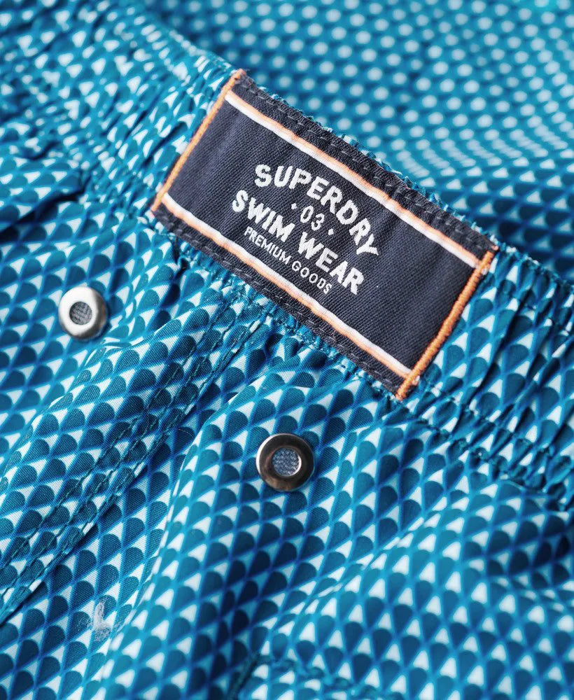 Blue Geo Print