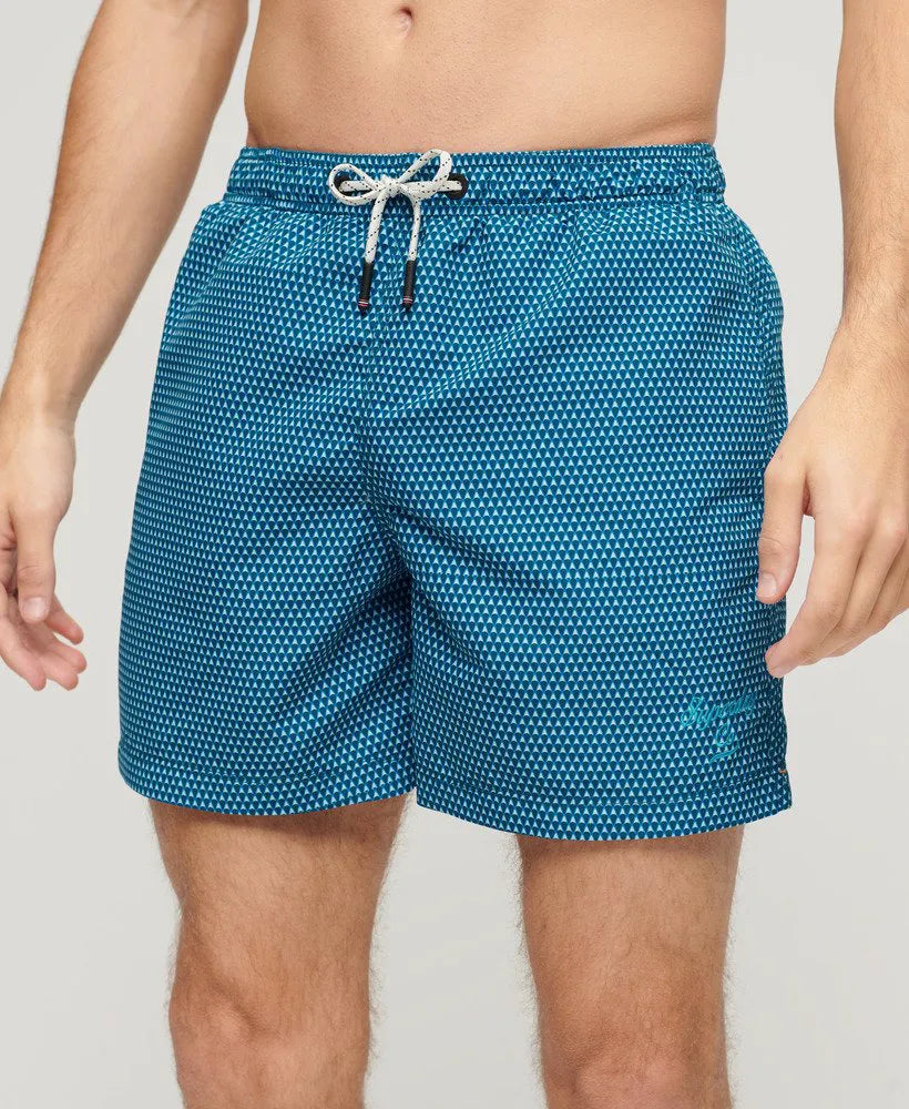 Blue Geo Print