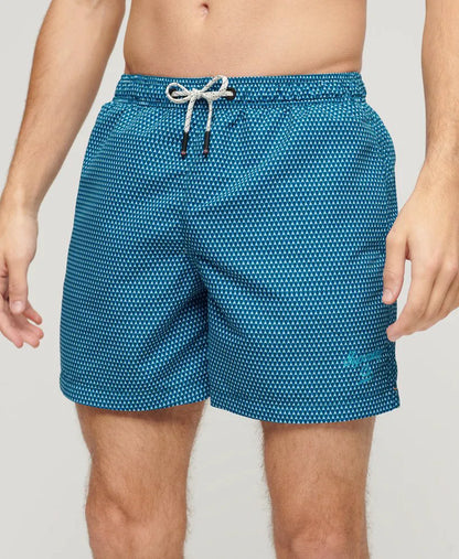 Blue Geo Print