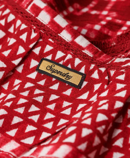 Shibori Layer Red