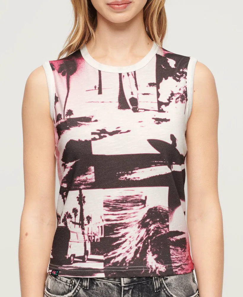 Photographic Logo Slim Vest