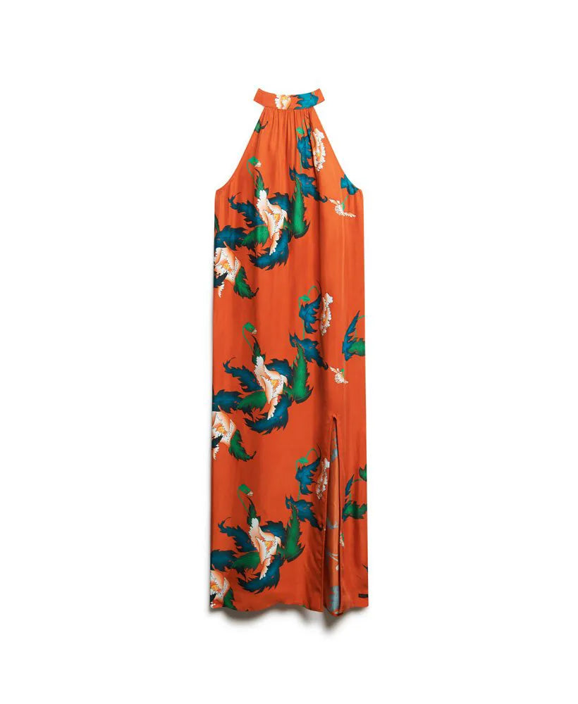 High Neck Maxi Dress