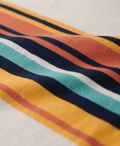 Oatmeal/Orange Stripe