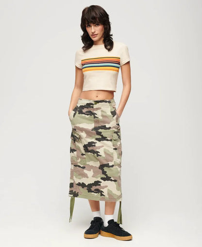 Oatmeal/Orange Stripe