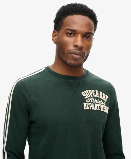 Vintage Athletic Long Sleeve Striped Top