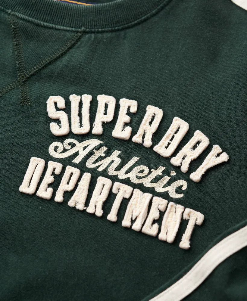 Vintage Athletic Long Sleeve Striped Top