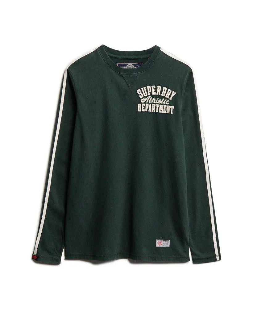 Vintage Athletic Long Sleeve Striped Top
