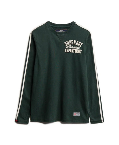 Vintage Athletic Long Sleeve Striped Top