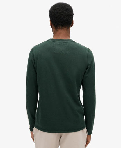 Vintage Athletic Long Sleeve Striped Top