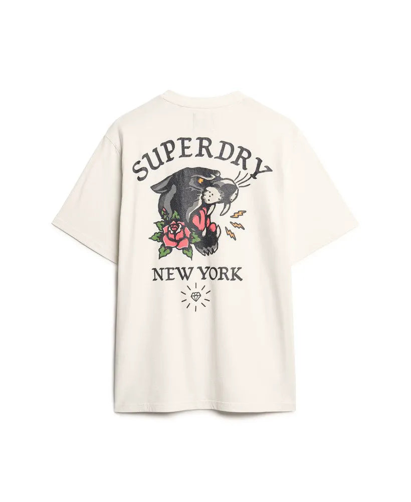 Tattoo Back Graphic Loose T-Shirt