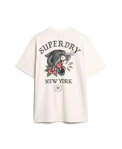 Tattoo Back Graphic Loose T-Shirt