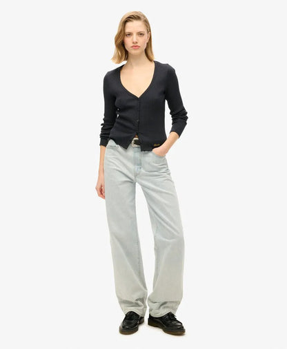 Essential Button Through Long Sleeve Top