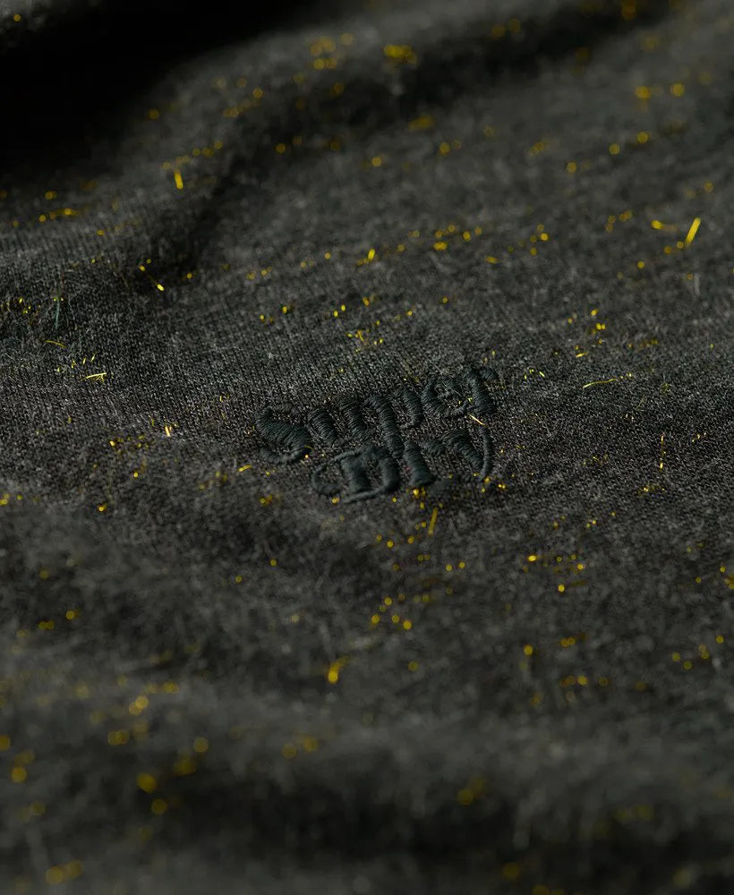 Studios Slub Embroidered V-Neckline T-Shirt