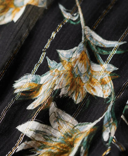 70s Sleeve Pleated Woven Top