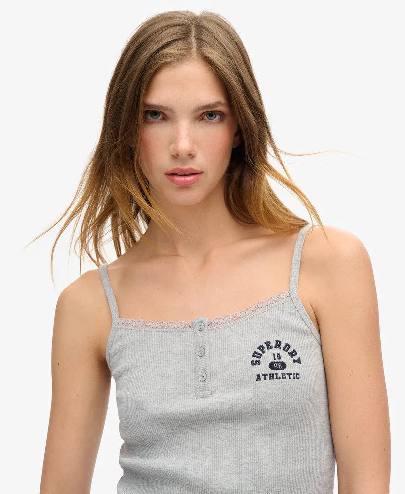 Athletic Essentials Graphic Button Cami