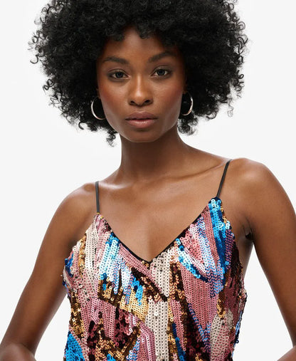 Deco Sequin Mini Dress