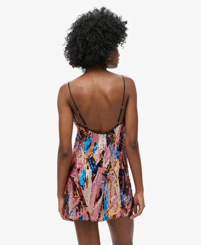 Deco Sequin Mini Dress