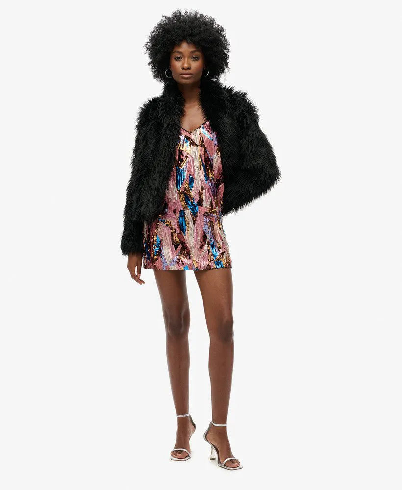 Deco Sequin Mini Dress