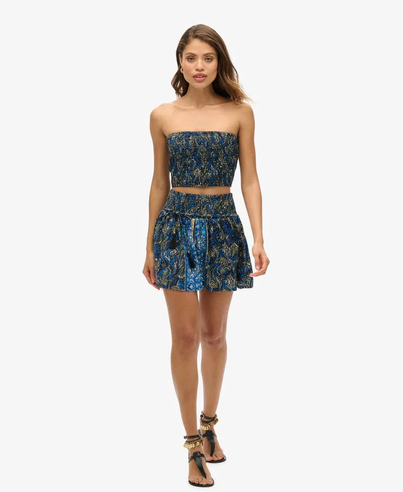 Navy Leaf Paisley