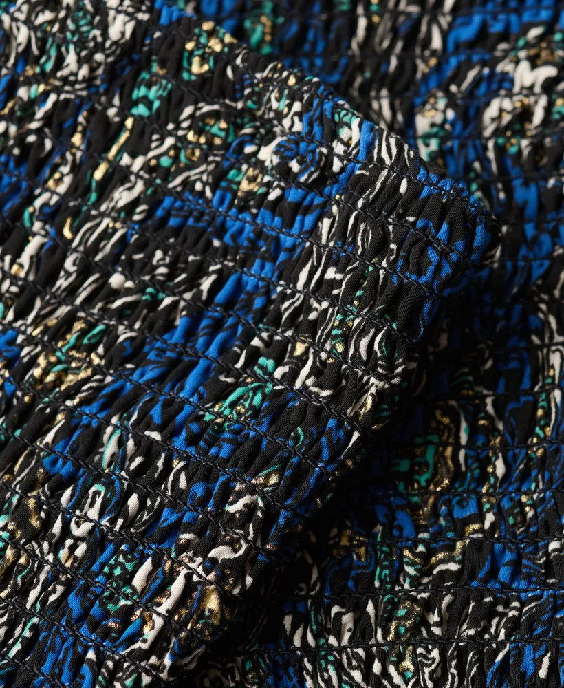 Navy Leaf Paisley
