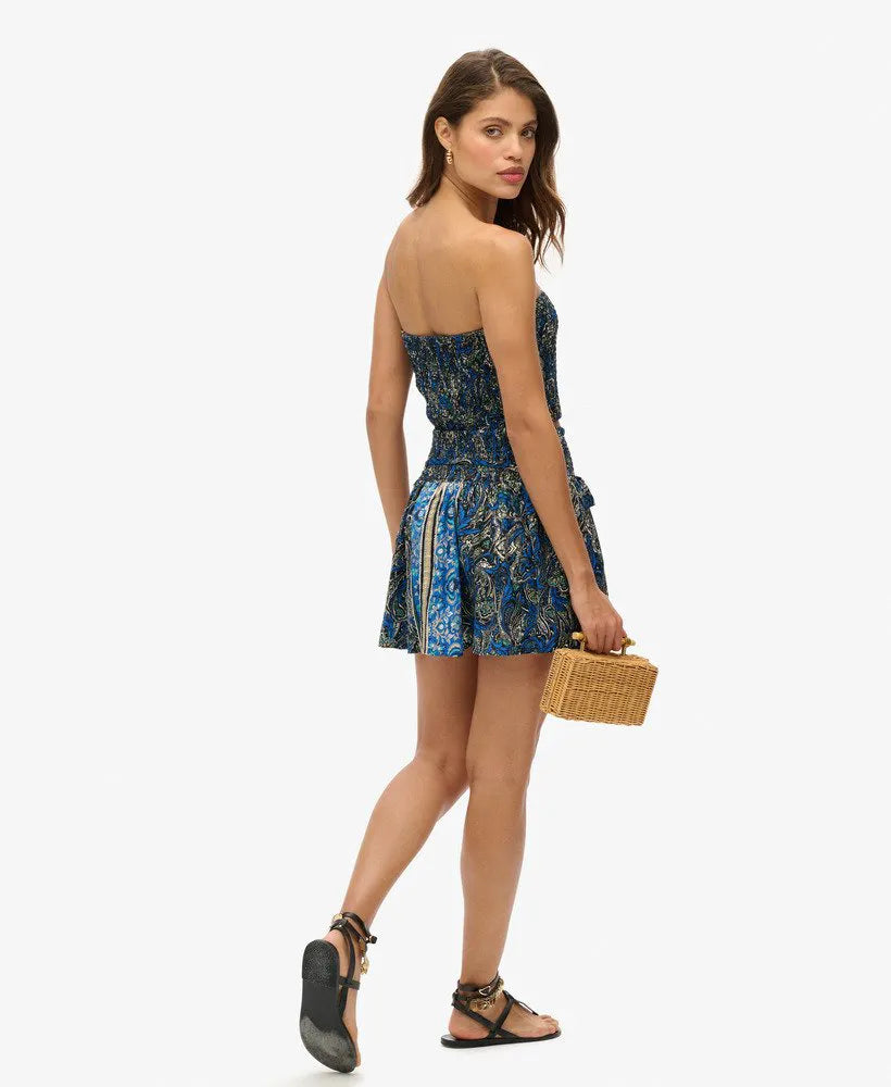 Navy Leaf Paisley