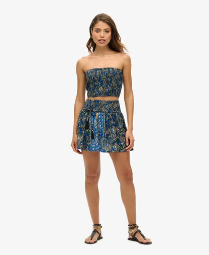 Navy Leaf Paisley