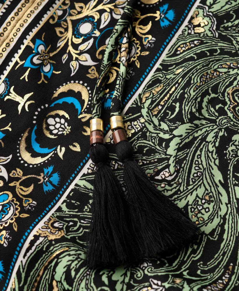 Paisley Print Maxi Dress