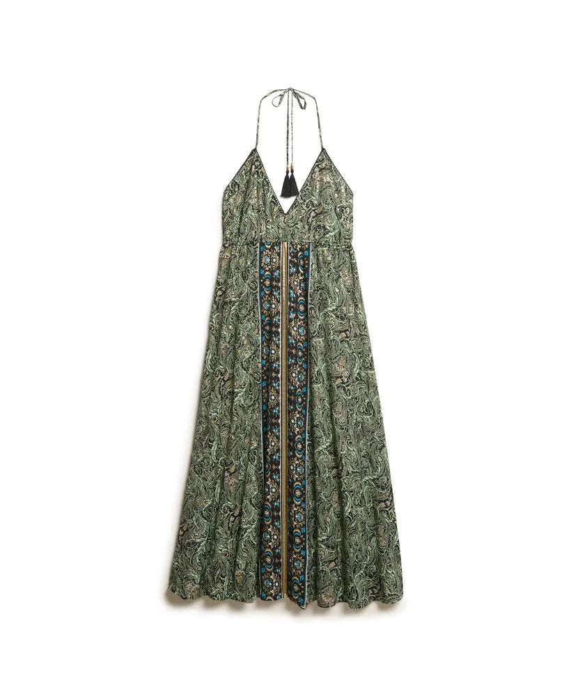 Paisley Print Maxi Dress