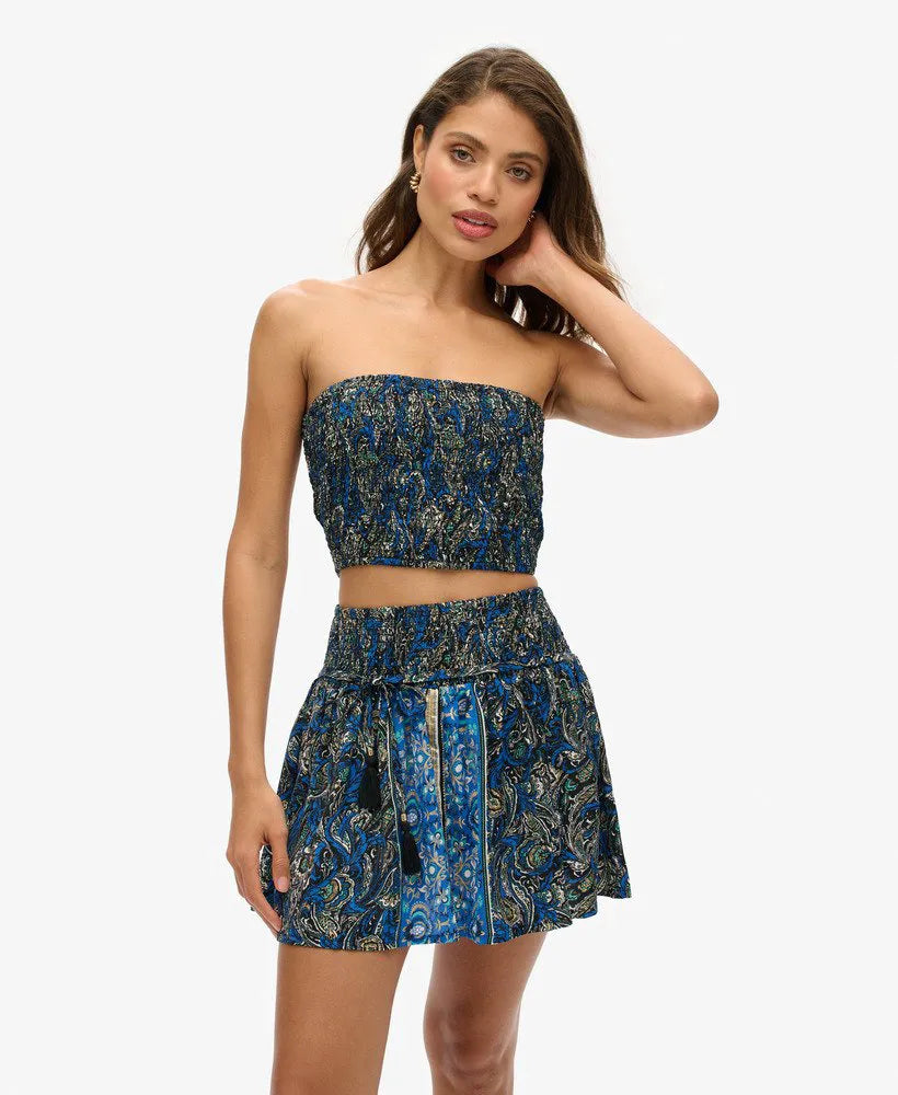 Navy Leaf Paisley