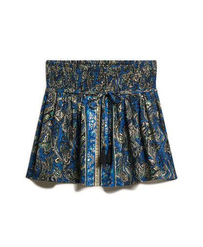 Navy Leaf Paisley