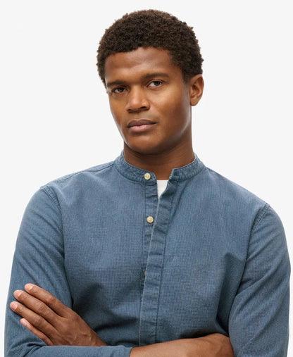 The Merchant Store - Indigo Henley Shirt