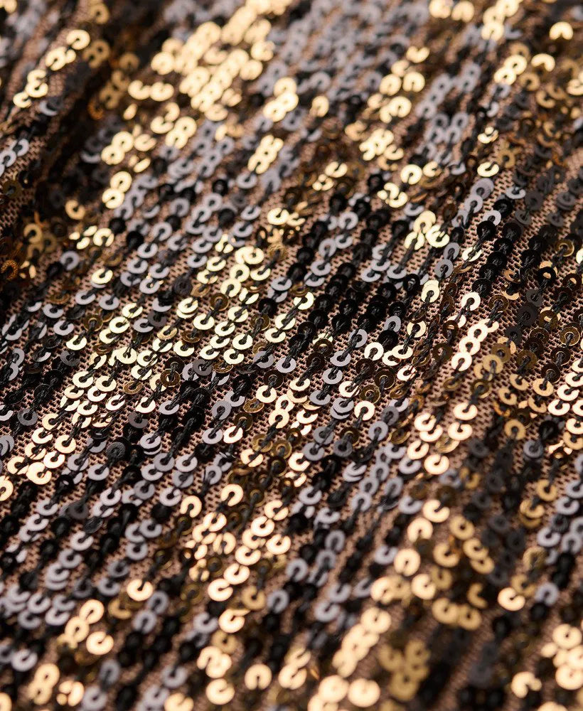 Brown Gold Sequin