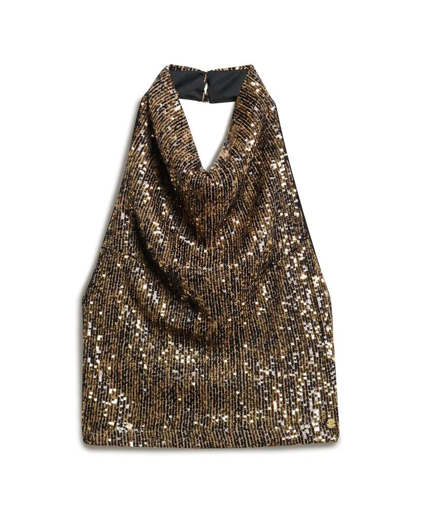 Brown Gold Sequin