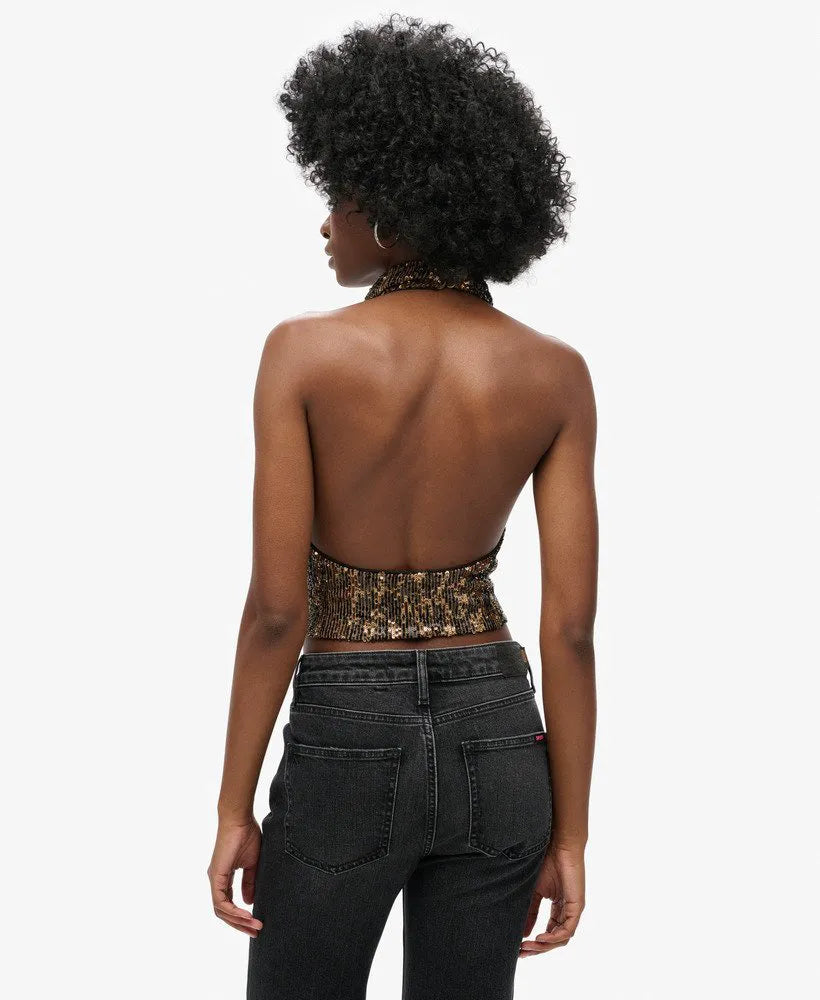 Brown Gold Sequin