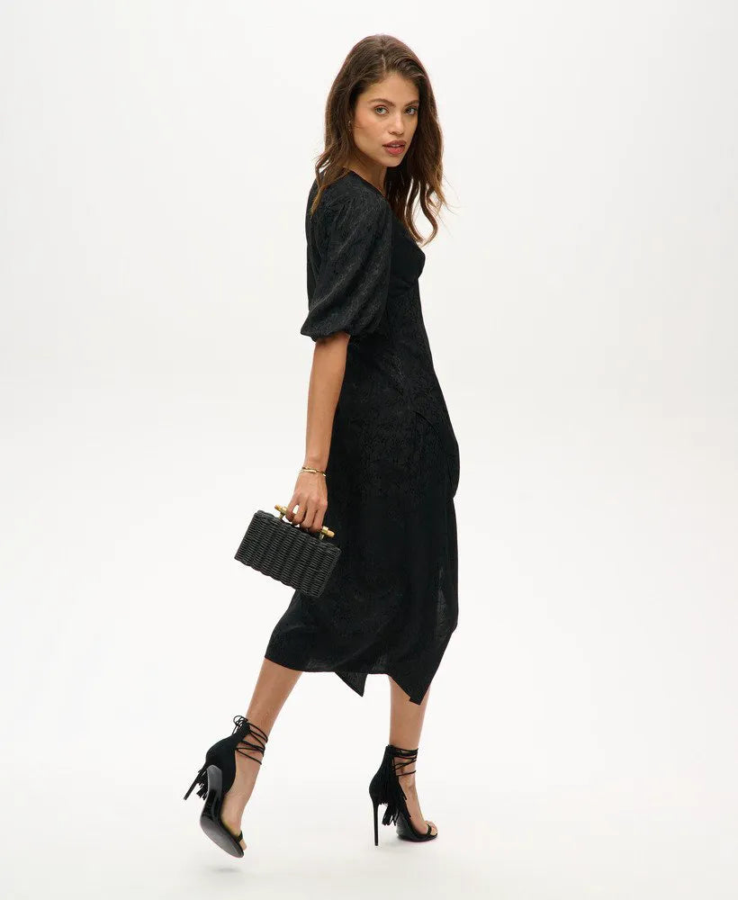 Short Sleeve Midi Dress