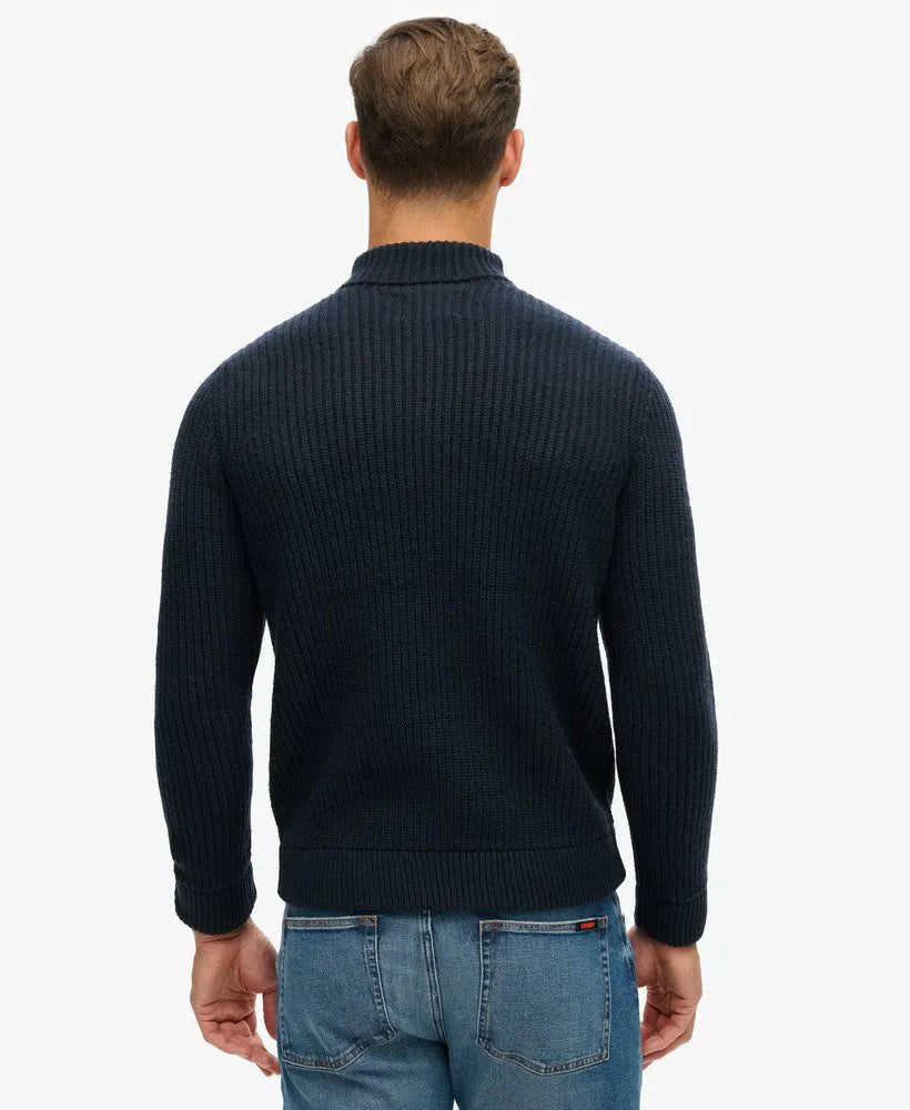 The Merchant Store - Cable Roll Neck Jumper
